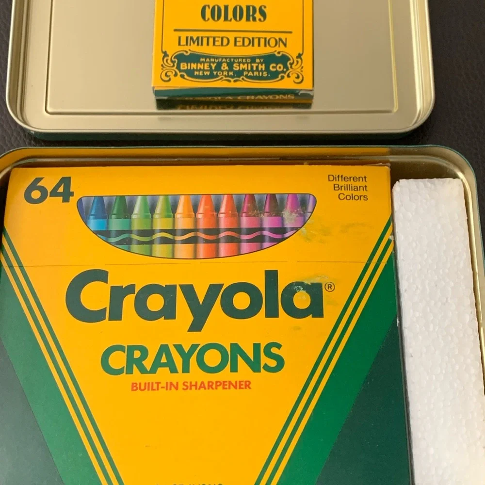 VTG Sealed Crayola 1990 Collectors Limited Edition Tin 72 Crayons incl. Retired